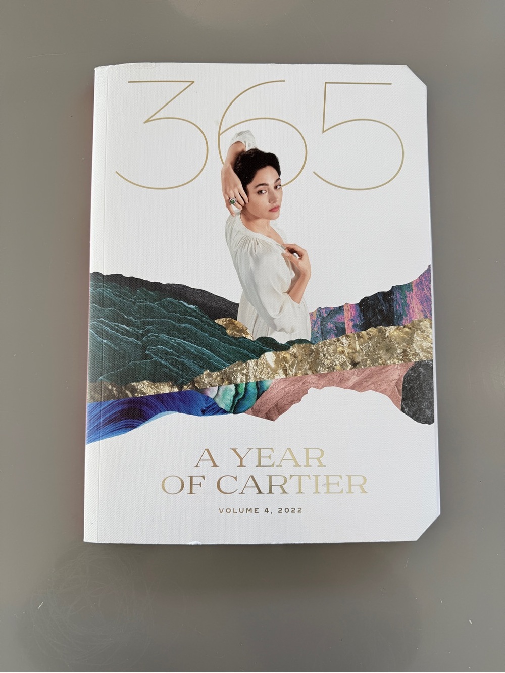 Cartier Book 365 A Year of Cartier White Cover with Gold and Multicolor Accents